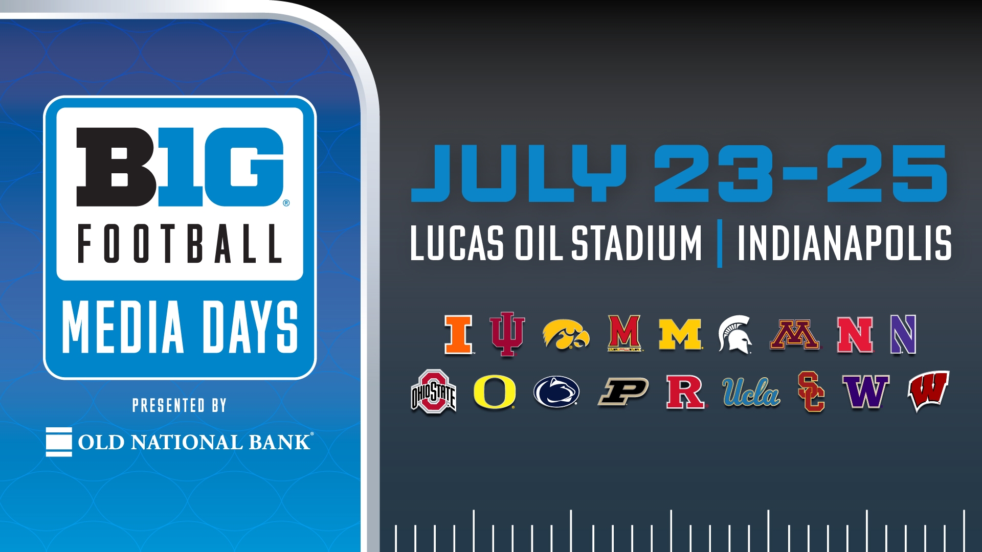 Big Ten Football Media Days: Tony Petitti Announces Extension of Championship Game at Lucas Oil Stadium Through 2028 and Welcomes Four New Members