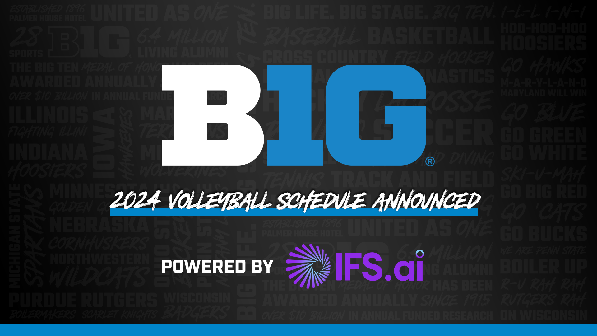 2024 Big Ten Conference Volleyball Schedule Announced